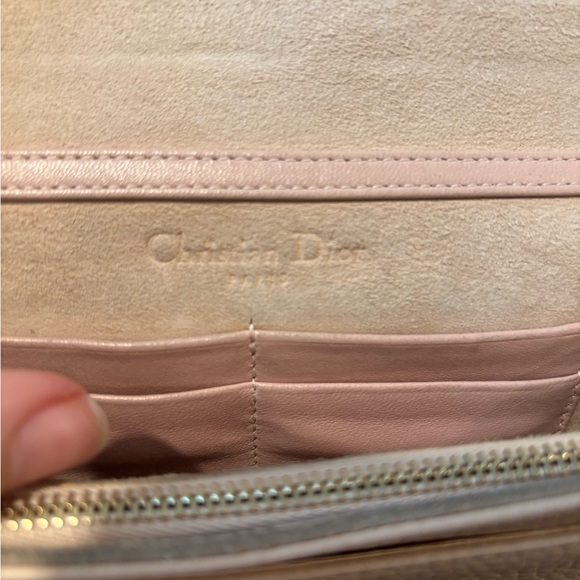 Christian Dior Beige Blush Diorama Wallet on Chain Crossbody Shoulder Bag - Picture 11 of 14